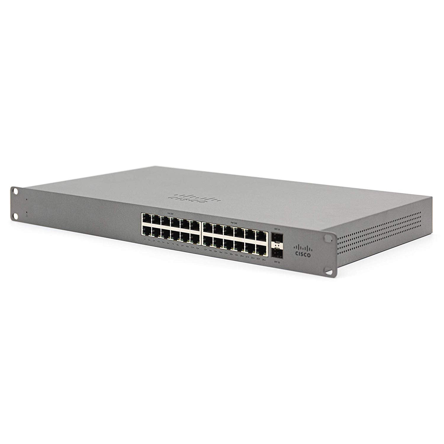 Meraki Go 24 portu mākoņpārvaldīts (PoE) tīkla slēdzis — GS110