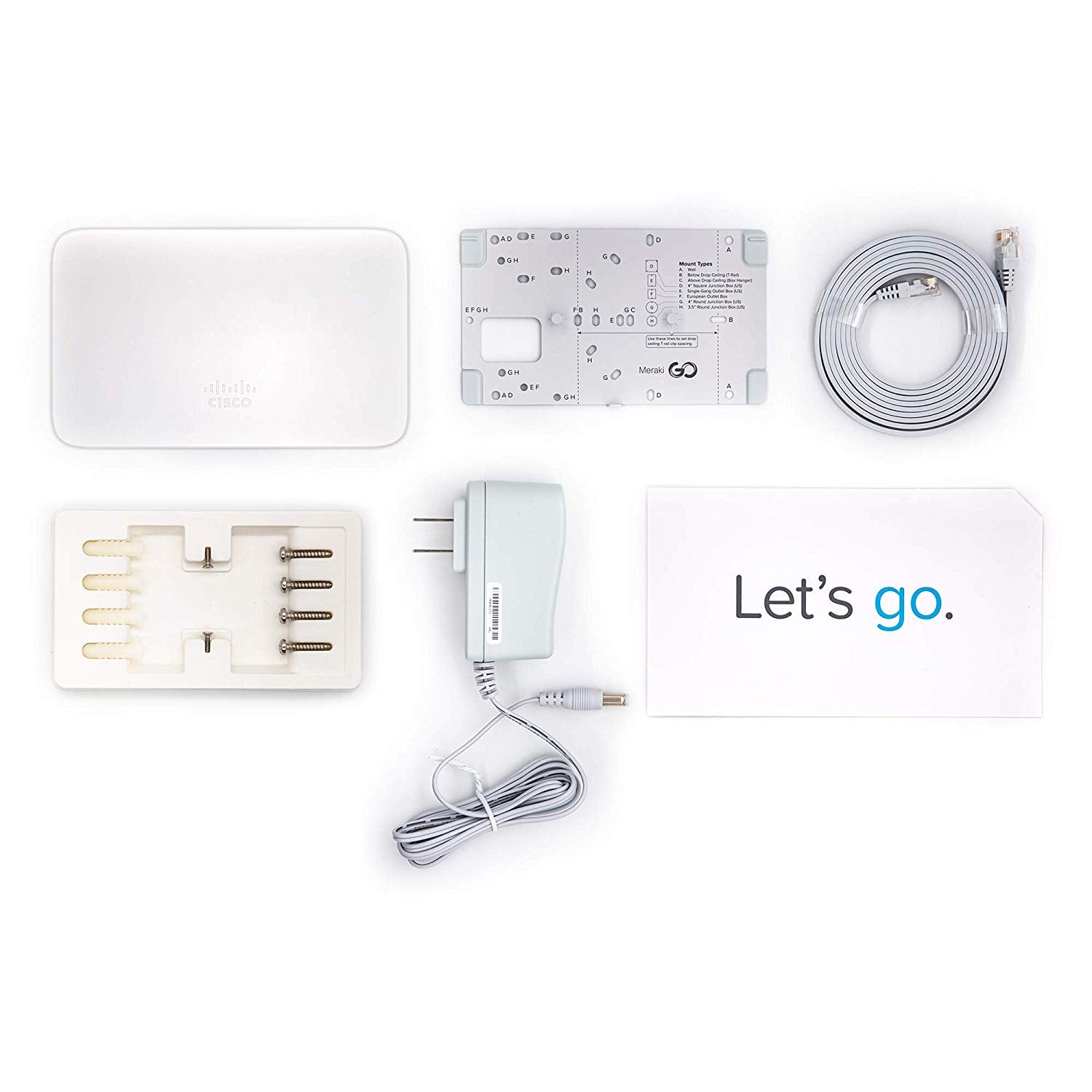Meraki Go GR10 iekštelpu WiFi piekļuves punkts